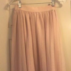 LC Lauren Conrad Blush Tulle Skirt